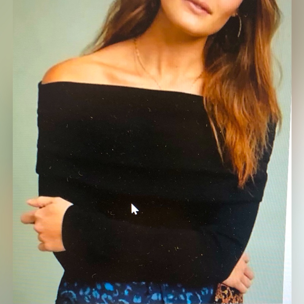 A+ ANTHROPOLOGIE OFF SHOULDER viscose material in size 2x